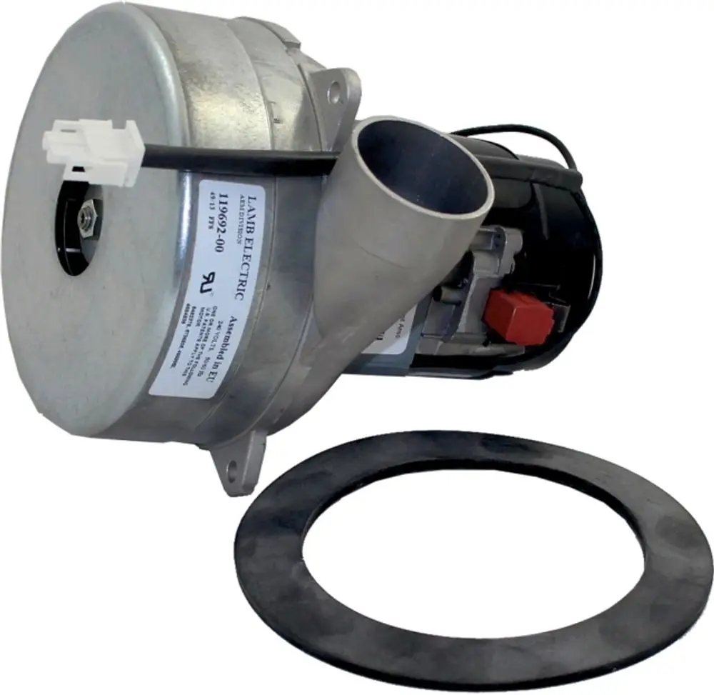 Turbine von Wolf für BPH, mit rundem Metallgehäuse und seitlichem Anschluss. Im Lieferumfang enthalten ist ein passender Dichtungsring.